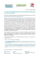 Open Letter on the Decerle Report