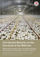 Civil Society Remarks on the Zero Draft of the WHO CA+