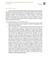 Brief on Article 4 of the Bureau's Text of the WHO CA+