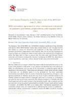 Civil Society Remarks on the Bureau's Text of the WHO's CA+